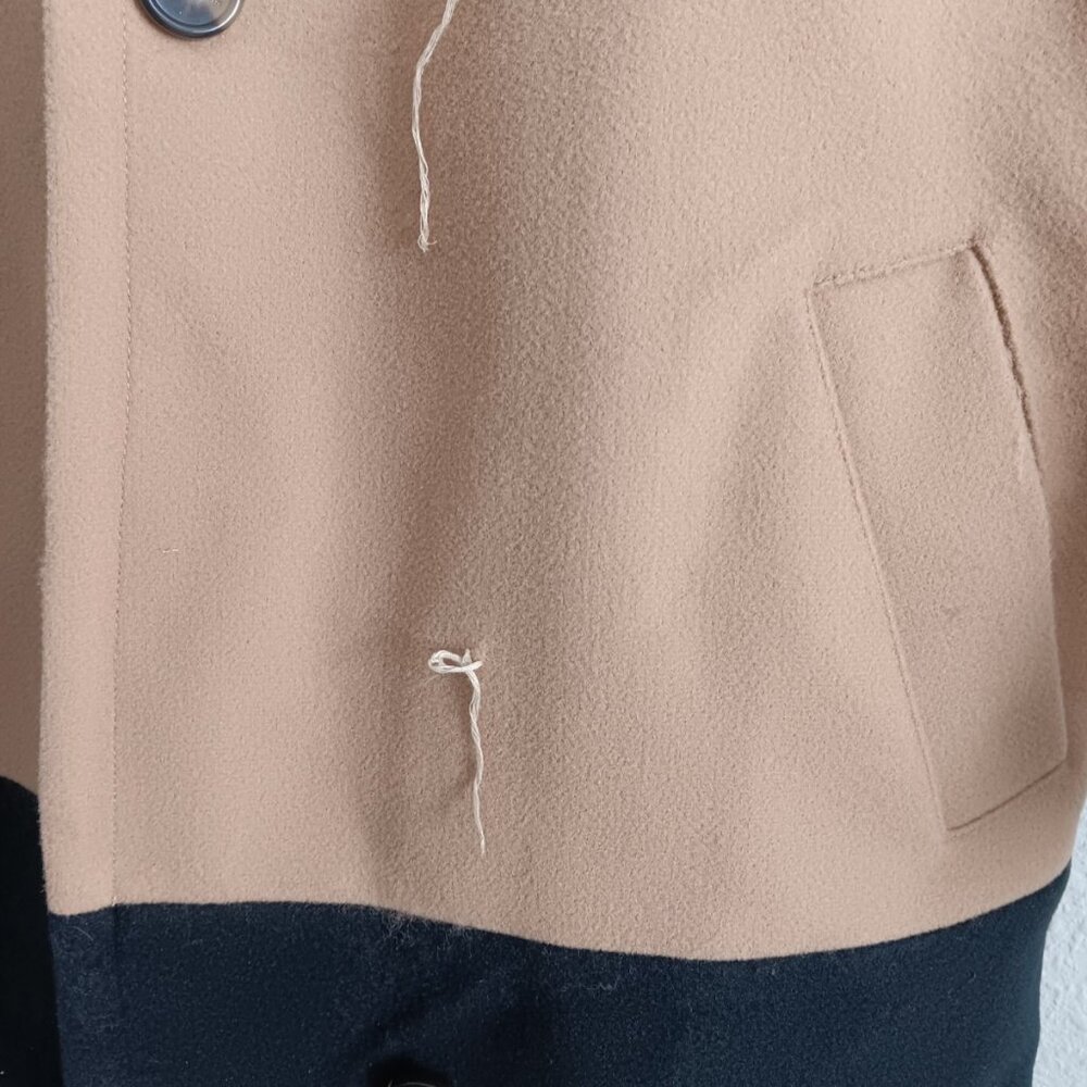 Carla Rockmore Collection REG The Muse Color Blocked Coat , Size Small a670442 - Picture 3 of 7